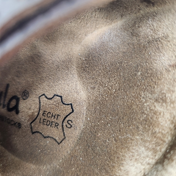 Betula by Birkenstock Joyce Beaded Double Leather Sandals Brown 8-8.5 Narrow - Picture 15 of 15